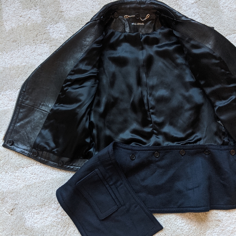 Yigal Azrouel Vintage Leather Vest sz 4 - Picture 7 of 8